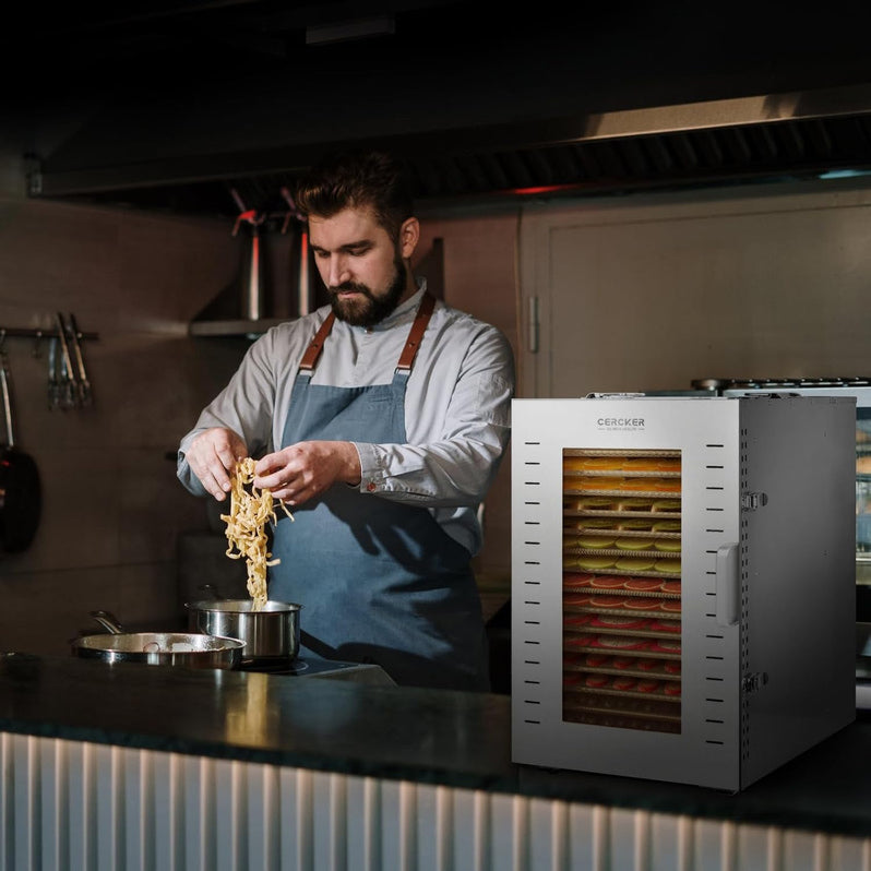Commercial Food Dehydrator 16 Trays 1500W 70-190 F Large