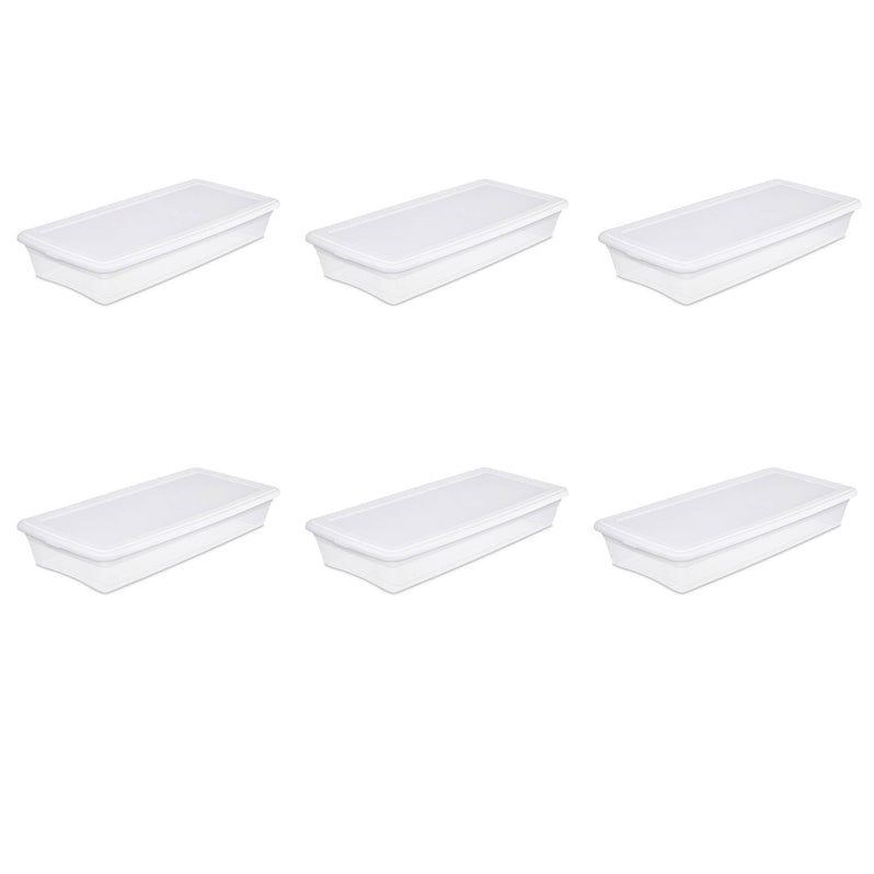 41 Quart Storage Box- White Case of 6
