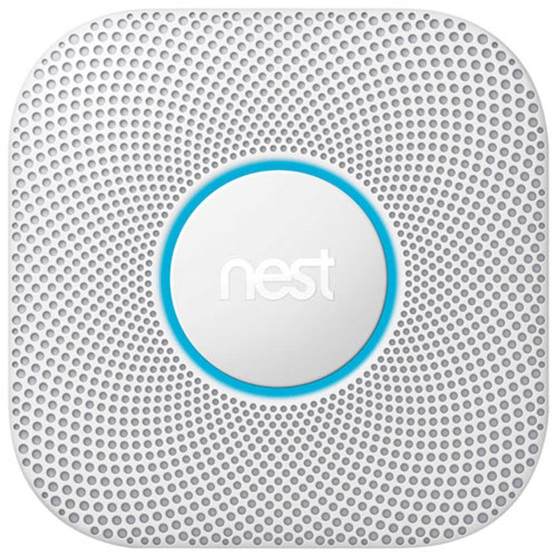 Google Nest Protect 2nd Gen Wired Smoke & CO Alarm with Voice Alerts and Phone Notifications
