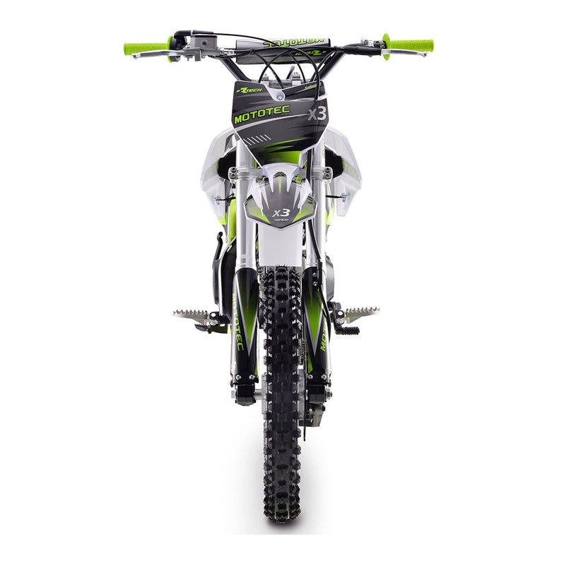 MOTOTEC X3 125CC 4-Stroke Green Gas-Powered Dirt Bike (95731462)