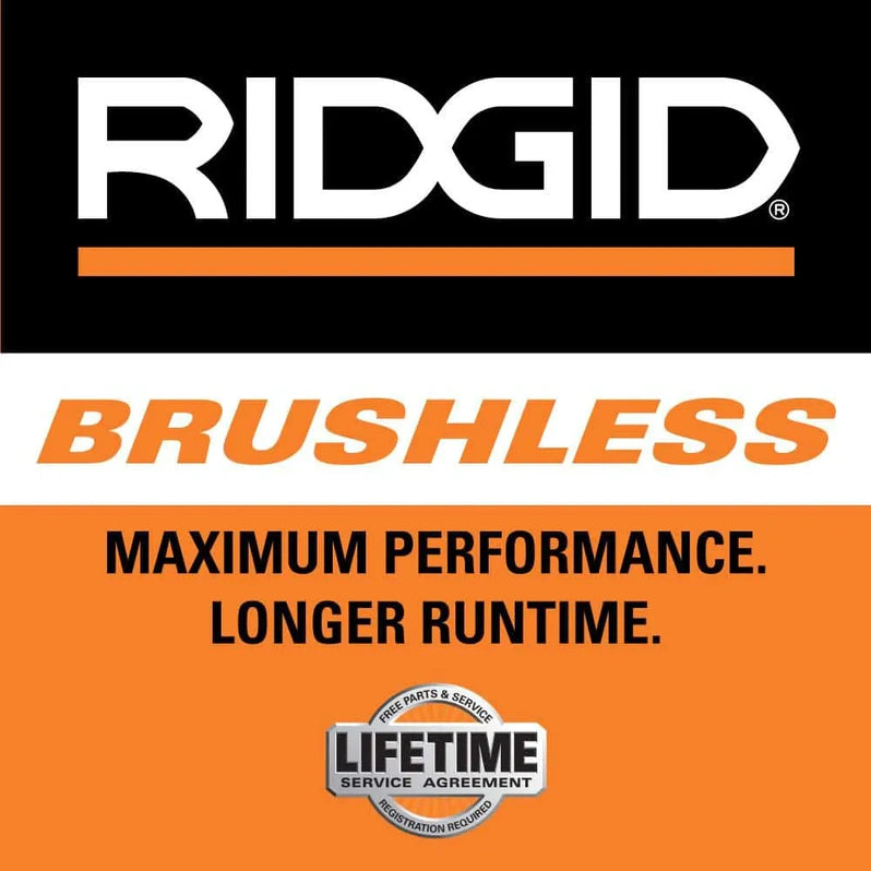 RIDGID 18V Brushless Cordless 4-1/2 in. Paddle Switch Angle Grinder with (2) 4.0 Ah Batteries, Charger, and Bag R86047B-AC93044SBN