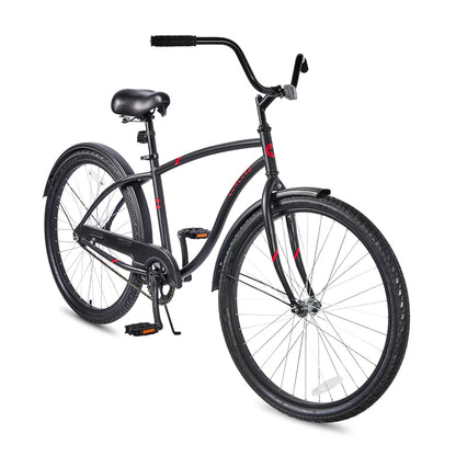 Concord Pacifica Cruiser Bicycle, Adult, Unisex, Matte Black
