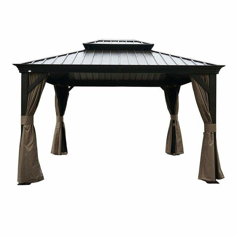 Dahlin Hardtop 12 Ft. W X 10 Ft. D Aluminum Patio Gazebo