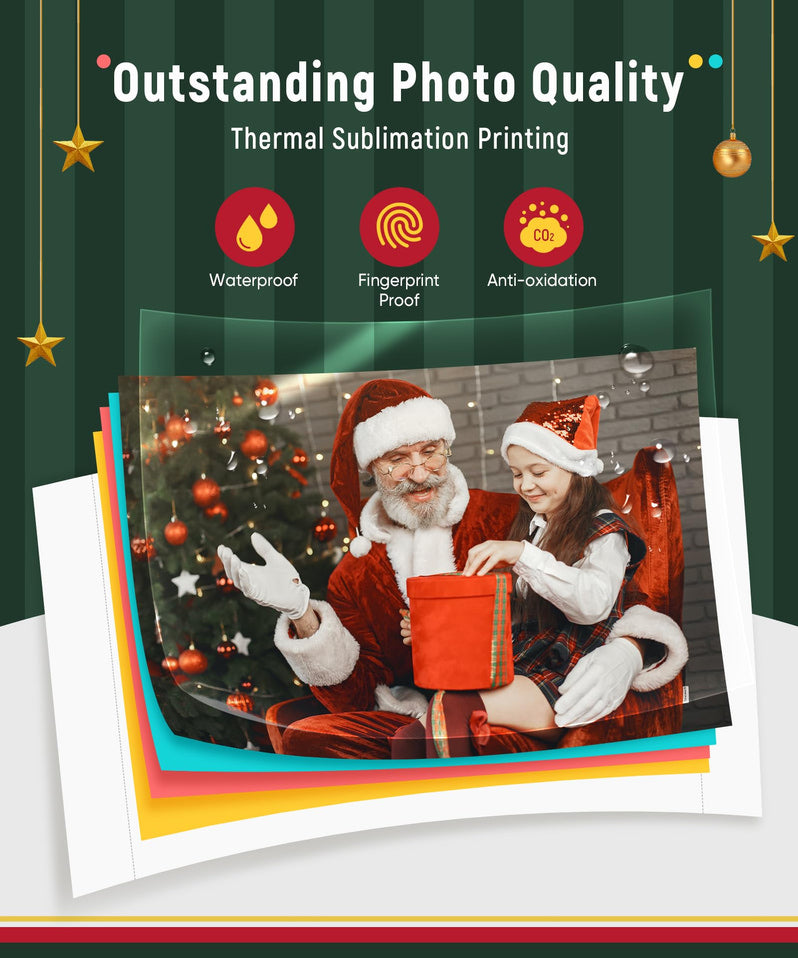 Liene 46 Photo Printer with Wi-Fi, 100 Sheets, Thermal-Dye Sublimation, for iPhone & Android