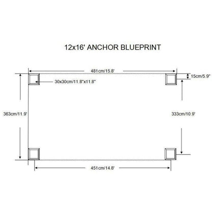 Alexander 16 Ft. W X 12 Ft. D Aluminum Patio Gazebo
