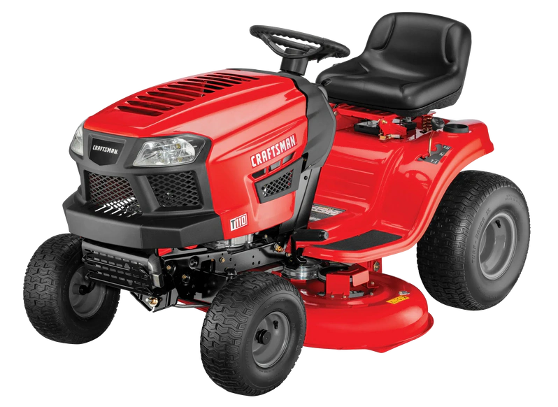 Craftsman T110 42-in Riding Lawn Mower 17.5 HP Briggs & Stratton Engine 7-Speed Transmission Model 13AN77XS093