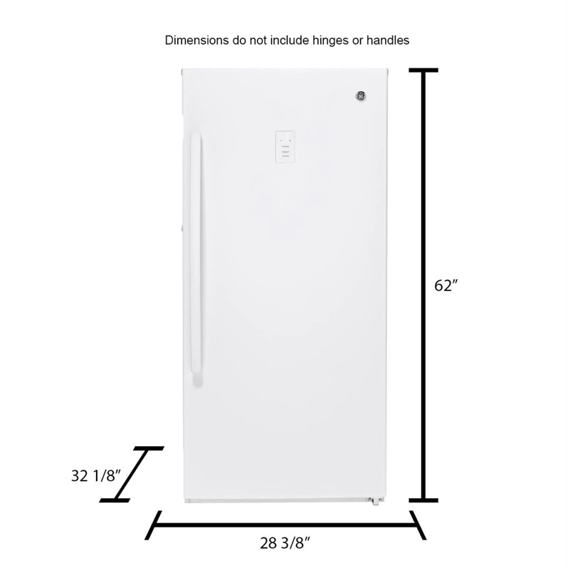 14.1 Cu. ft. White Frost-free Upright Freezer