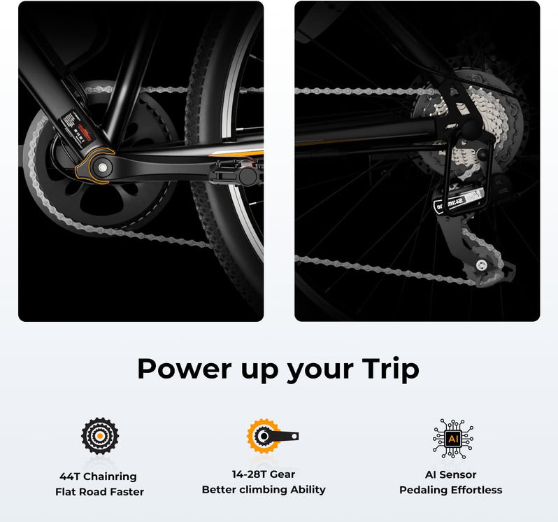 Eb5 Electric Bike 500W Motor 40Miles 20Mph