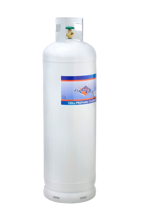 100 lb Steel Propane Cylinder POL Valve (Ships Empty)