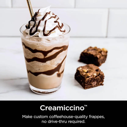 Ninja NC301 CREAMi Ice Cream Maker, for Gelato, Mix-ins, Milkshakes, Sorbet, Smoothie Bowls & More, 7 One-Touch Programs, with (2) Pint Containers & Lids, Compact Size, Perfect for Kids, Silver
