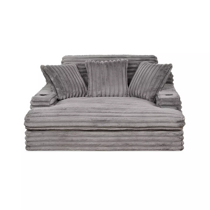 Nestle Chaise Lounge With Dual Cupholders And Charging Ports